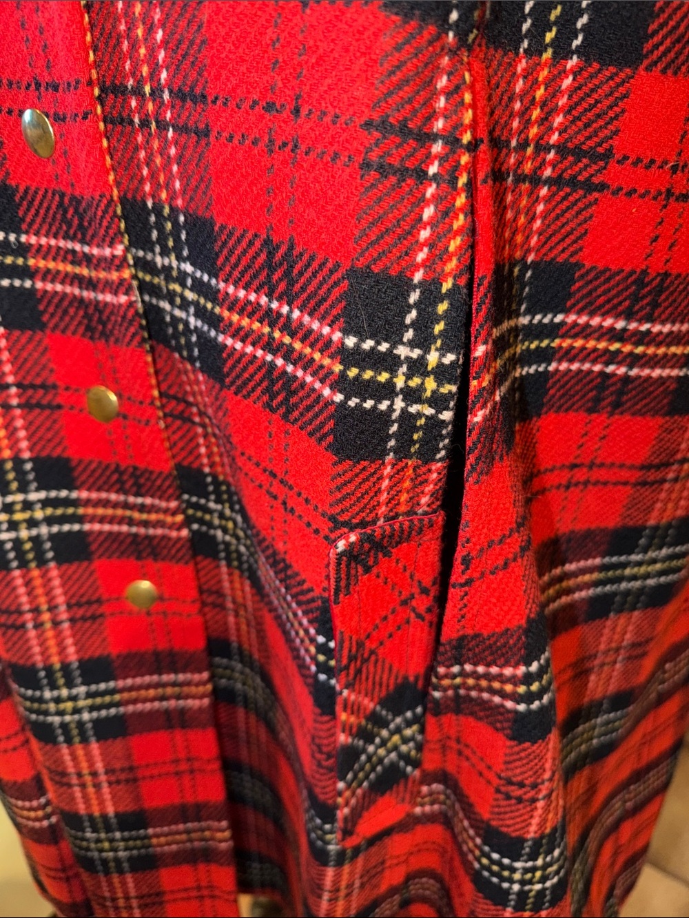 Pendleton Wool Cloak Type Jacket Plaid Cape - Picture 4 of 6